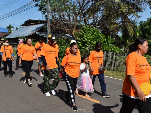 พิธีเปิดการแข่งขันกีฬาเยาวชนและประชาชนต้านภัยยาเสพติดประจำปีงบประมาณ 2565