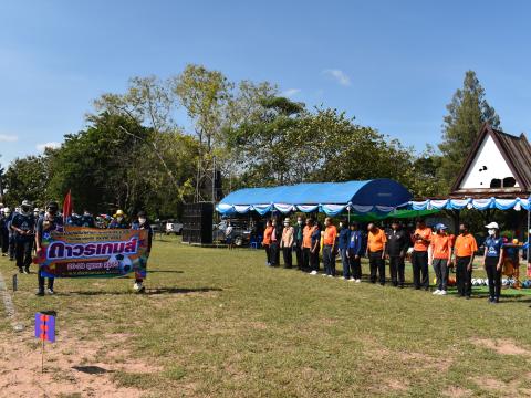 พิธีเปิดการแข่งขันกีฬาเยาวชนและประชาชนต้านภัยยาเสพติดประจำปีงบประมาณ 2565