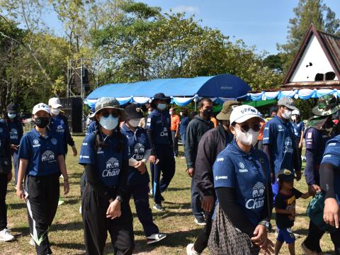 พิธีเปิดการแข่งขันกีฬาเยาวชนและประชาชนต้านภัยยาเสพติดประจำปีงบประมาณ 2565