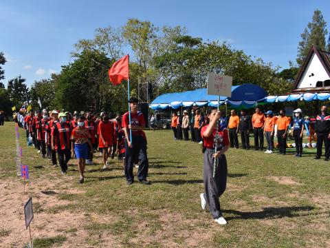 พิธีเปิดการแข่งขันกีฬาเยาวชนและประชาชนต้านภัยยาเสพติดประจำปีงบประมาณ 2565