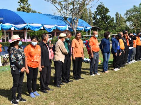 พิธีเปิดการแข่งขันกีฬาเยาวชนและประชาชนต้านภัยยาเสพติดประจำปีงบประมาณ 2565