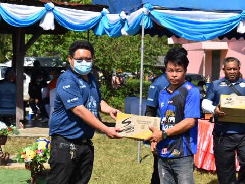 พิธีเปิดการแข่งขันกีฬาเยาวชนและประชาชนต้านภัยยาเสพติดประจำปีงบประมาณ 2565