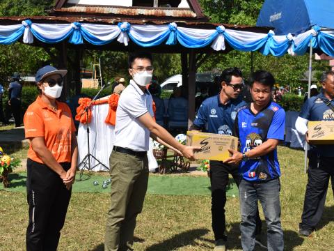 พิธีเปิดการแข่งขันกีฬาเยาวชนและประชาชนต้านภัยยาเสพติดประจำปีงบประมาณ 2565