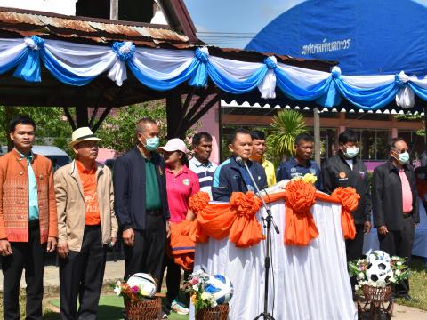 พิธีเปิดการแข่งขันกีฬาเยาวชนและประชาชนต้านภัยยาเสพติดประจำปีงบประมาณ 2565