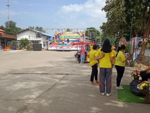 เตรียมสถานที่เพื่อเตรียมความพร้อมสำหรับงานสืบสานประเพณีไทย"ลอยกระทง"ประจำปี 2565