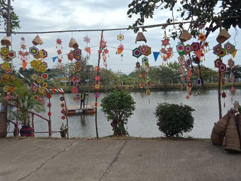 เตรียมสถานที่เพื่อเตรียมความพร้อมสำหรับงานสืบสานประเพณีไทย"ลอยกระทง"ประจำปี 2565