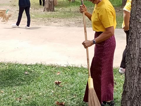 ร่วมกิจกรรม"พลังสร้างสัปปายะสู่วัด"