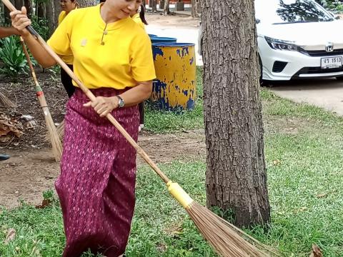 ร่วมกิจกรรม"พลังสร้างสัปปายะสู่วัด"