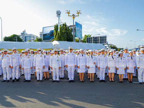 พิธีวางพวงมาลาและกล่าวน้อมรำลึกในพระมหากรุณาธิคุณ