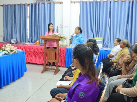 เป็นประธานเปิดงานโครงการปรับเปลี่ยนพฤติกรรมเสี่ยงโรคความดันและโรคเบาหวาน ในประชาชนที่มีอายุ 35 ปีขึ้นไป ประจำปี 2568