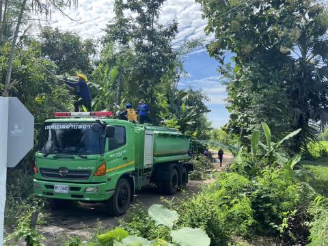 ออกพื้นที่ตัดแต่งกิ่งไม้ พื้นที่หมู่ที่ 4