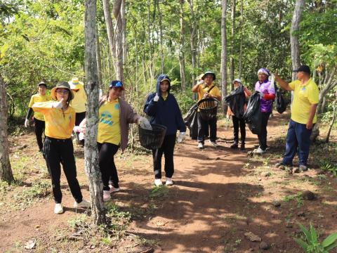 กิจกรรมโครงการบริหารจัดการขยะในพื้นที่ป่าชุมชน