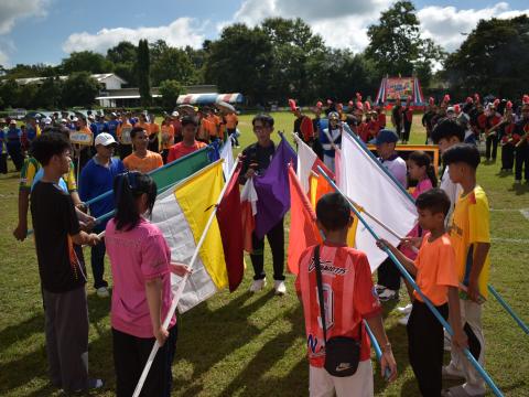 พิธีเปิดการแข่งขันกีฬาเยาวชนและประชาชนต้านภัยยาเสพติด ประจำปีงบประมาณ 2569