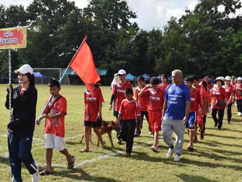 พิธีเปิดการแข่งขันกีฬาเยาวชนและประชาชนต้านภัยยาเสพติด ประจำปีงบประมาณ 2569