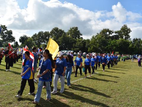 พิธีเปิดการแข่งขันกีฬาเยาวชนและประชาชนต้านภัยยาเสพติด ประจำปีงบประมาณ 2569