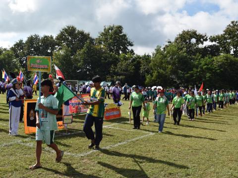 พิธีเปิดการแข่งขันกีฬาเยาวชนและประชาชนต้านภัยยาเสพติด ประจำปีงบประมาณ 2569