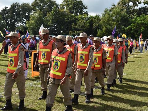 พิธีเปิดการแข่งขันกีฬาเยาวชนและประชาชนต้านภัยยาเสพติด ประจำปีงบประมาณ 2569