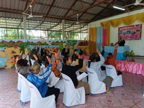 เปิดงานโครงการประชุมผู้ปกครองของศูนย์พัฒนาเด็กเล็กบ้านหนองหิน