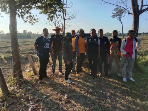 ออกดำเนินการระงับเหตุไฟลามทุ่งในพื้นที่หมู่ที่ 2