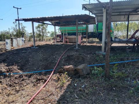 ส่งน้ำอุปโภคบริโภคให้จุดบริการประชาชน