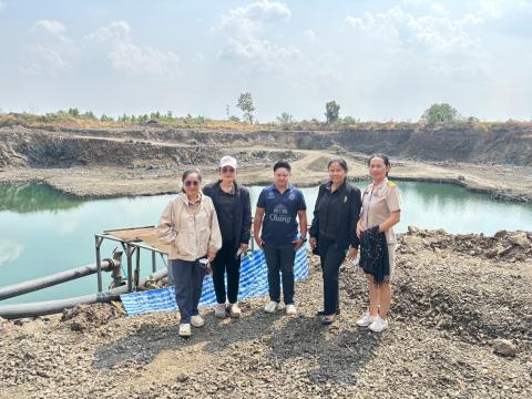 ดำเนินการออกตรวจสอบการปฏิบัติตามมาตรการป้องกันและแก้ไขผล กระทบสิ่งแวดล้อมในการทำเหมืองแร่