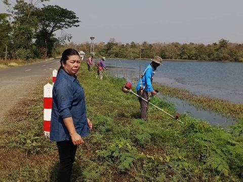 ออกดำเนินการพัฒนาพื้นที่อ่างเก็บน้ำคลองโพธิ์ ในพื้นที่หมู่ที่ 10 ตำบลถาวร