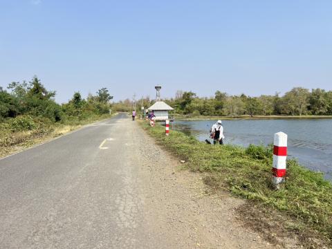 ออกดำเนินการพัฒนาพื้นที่อ่างเก็บน้ำคลองโพธิ์ ในพื้นที่หมู่ที่ 10 ตำบลถาวร