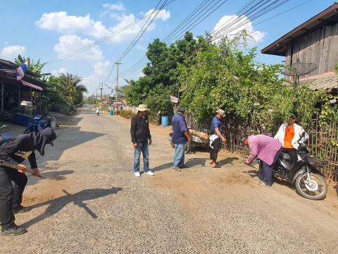 รื้อยางลูกระนาด-เนินชะลอความเร็ว(เนื่องจากแผ่นยางชำรุดและแตกหัก)