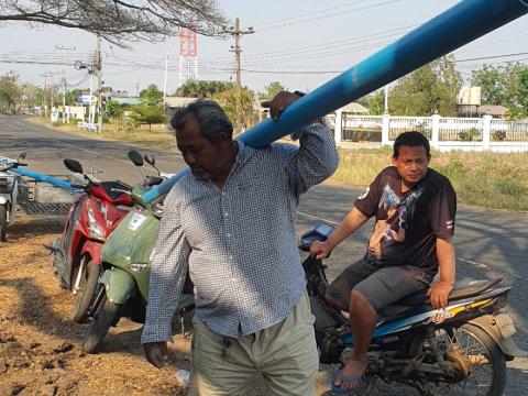 ซ่อมท่อส่งน้ำประปา หมู่ที่ 2