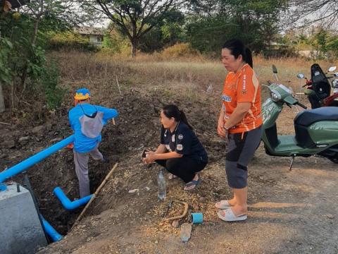 ซ่อมท่อส่งน้ำประปา หมู่ที่ 2