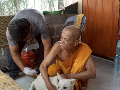 ฉีดดวัคซีนป้องกันโรคพิษสุนัขบ้า สุนัขและแมว ปี 2569