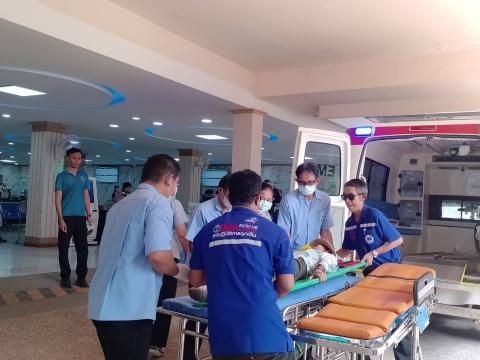 ร่วมประชุมเชิงปฏิบัติการ และซ้อมแผนรับมืออุบัติภัยหมู่