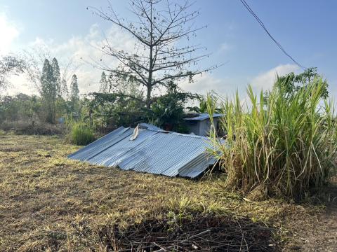ลงพื้นที่ตรวจสอบความเสียหายเบื้องต้นกรณีเกิดพายุฤดูร้อนลมกระโชกแรง