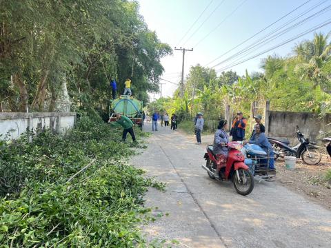 จัดกิจกรรมจิตอาสาพัฒนาหมู่บ้าน