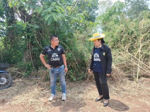 ลงพื้นที่สำรวจและตรวจสอบเส้นทางการก่อสร้างถนน