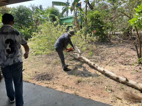 ออกดำเนินการตัดแต่งกิ่งไม้ที่จุดเสี่ยงอันตราย