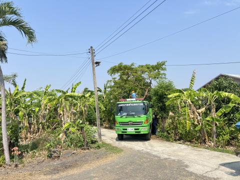 ออกดำเนินการตัดแต่งกิ่งไม้ที่จุดเสี่ยงอันตราย