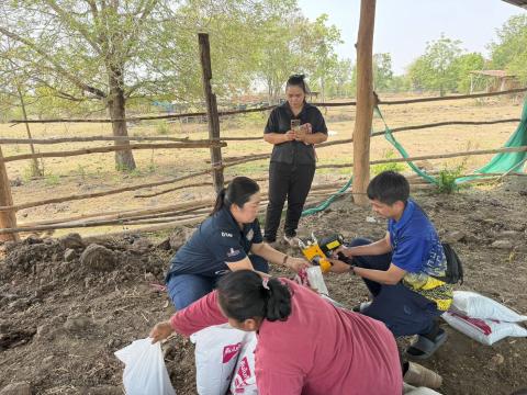 ลงพื้นที่ร่วมกับเกษตรอำเภอเฉลิมพระเกียรติ