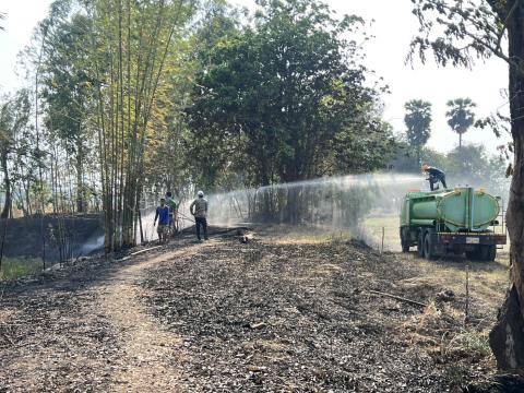 ออกระงับเหตุเพลิงไหม้ ในพื้นที่หมู่ที่ 3