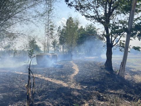 ออกระงับเหตุเพลิงไหม้ ในพื้นที่หมู่ที่ 3