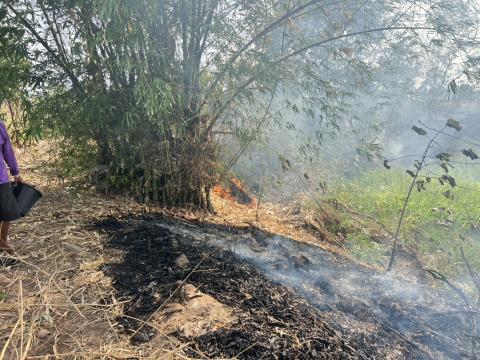 ออกระงับเหตุเพลิงไหม้ ในพื้นที่หมู่ที่ 3