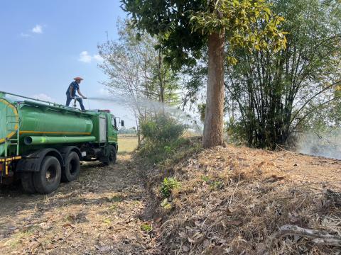 ออกระงับเหตุเพลิงไหม้ ในพื้นที่หมู่ที่ 3