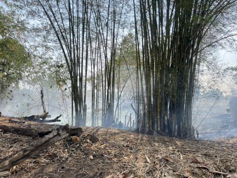 ออกระงับเหตุเพลิงไหม้ ในพื้นที่หมู่ที่ 3