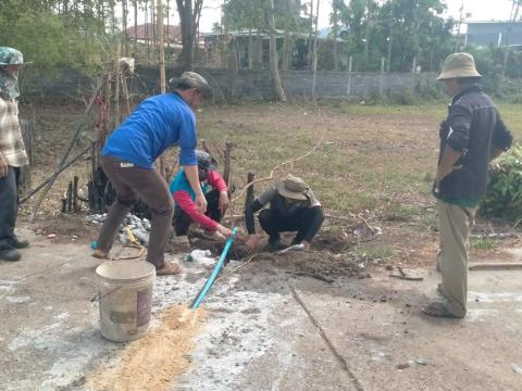 ซ่อมแซมท่อน้ำประปา บริเวณหมู่ที่ 8