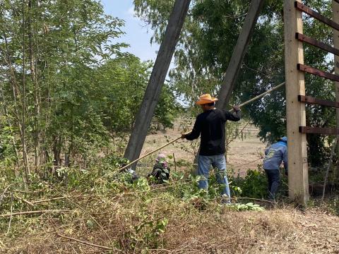 เตรียมความพร้อมสถานที่ เพื่อใช้ในในการจัดงานประเพณีบุญบั้งไฟ ประจำปี 2569