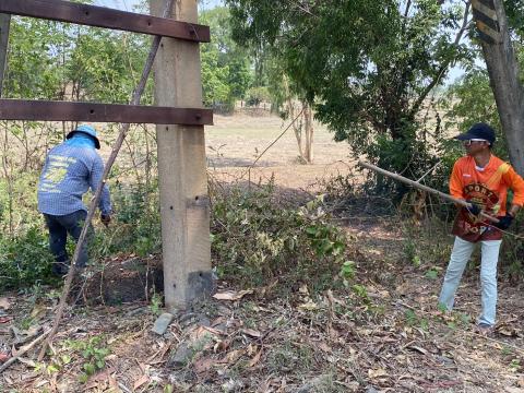 เตรียมความพร้อมสถานที่ เพื่อใช้ในในการจัดงานประเพณีบุญบั้งไฟ ประจำปี 2569
