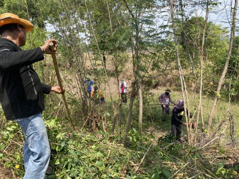 เตรียมความพร้อมสถานที่ เพื่อใช้ในในการจัดงานประเพณีบุญบั้งไฟ ประจำปี 2569
