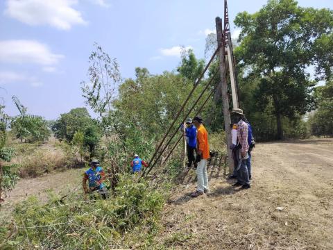 เตรียมความพร้อมสถานที่ เพื่อใช้ในในการจัดงานประเพณีบุญบั้งไฟ ประจำปี 2569