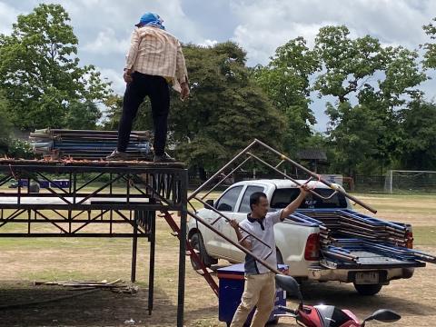 จัดเก็บทำความสะอาดสถานที่ ในการจัดงานประเพณีบุญบั้งไฟ ประจำปี 2569