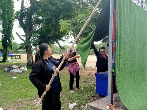 จัดเก็บทำความสะอาดสถานที่ ในการจัดงานประเพณีบุญบั้งไฟ ประจำปี 2569